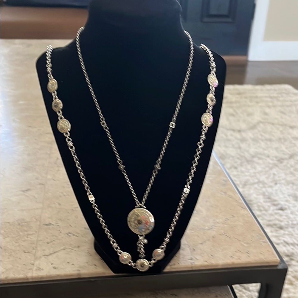 Brighton Silver Necklace with Enamel Accents